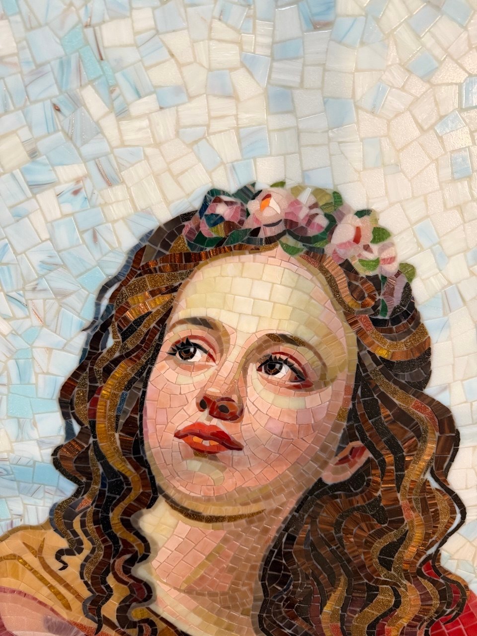 Mozaika – Św. Cecylia detal