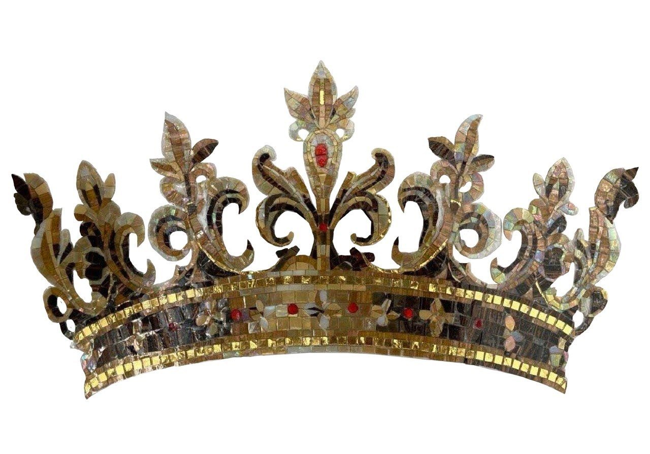 Mozaika – korona złota ażurowa