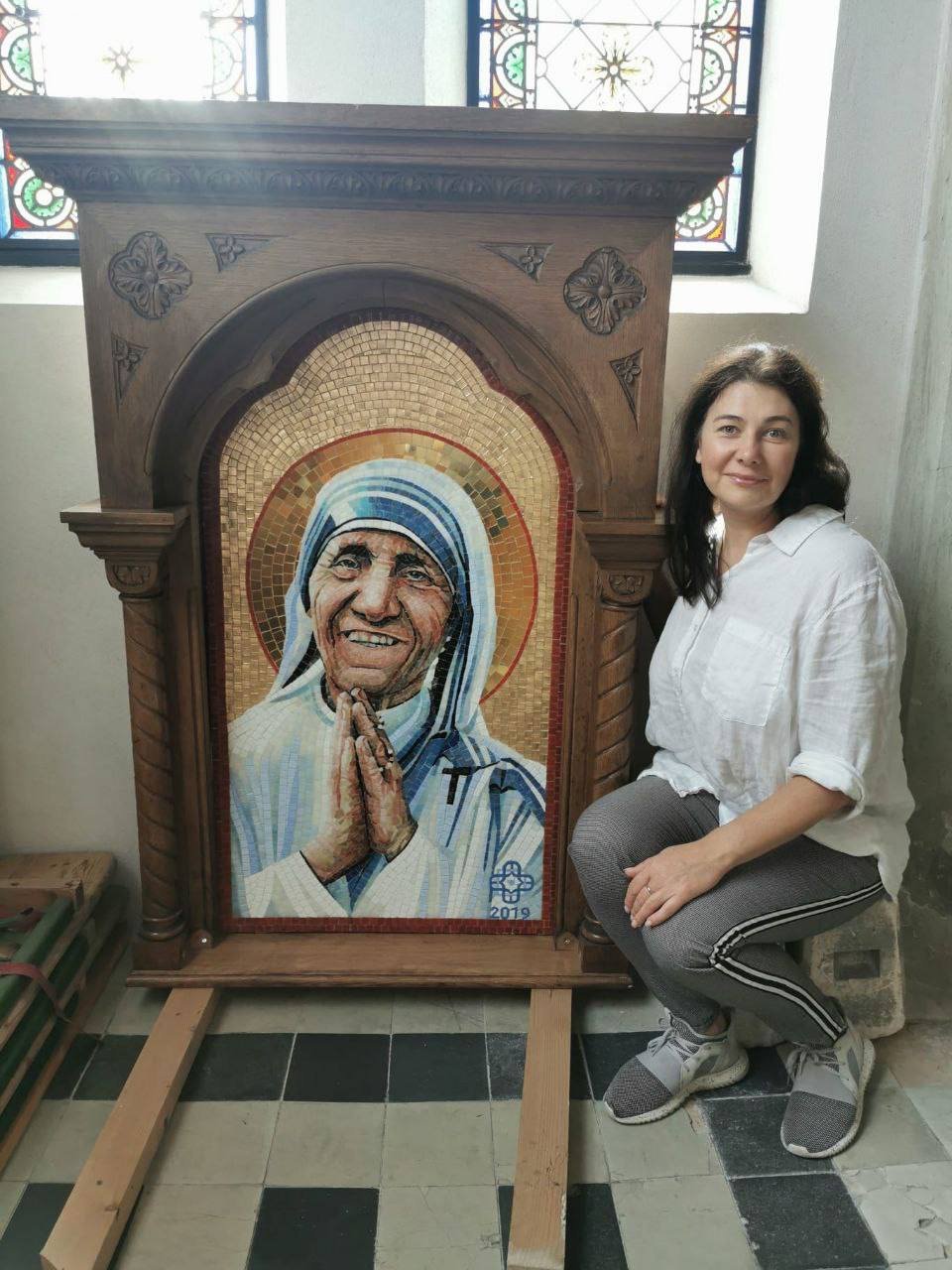 Mozaika – Matka Teresa z Kalkuty, ikona