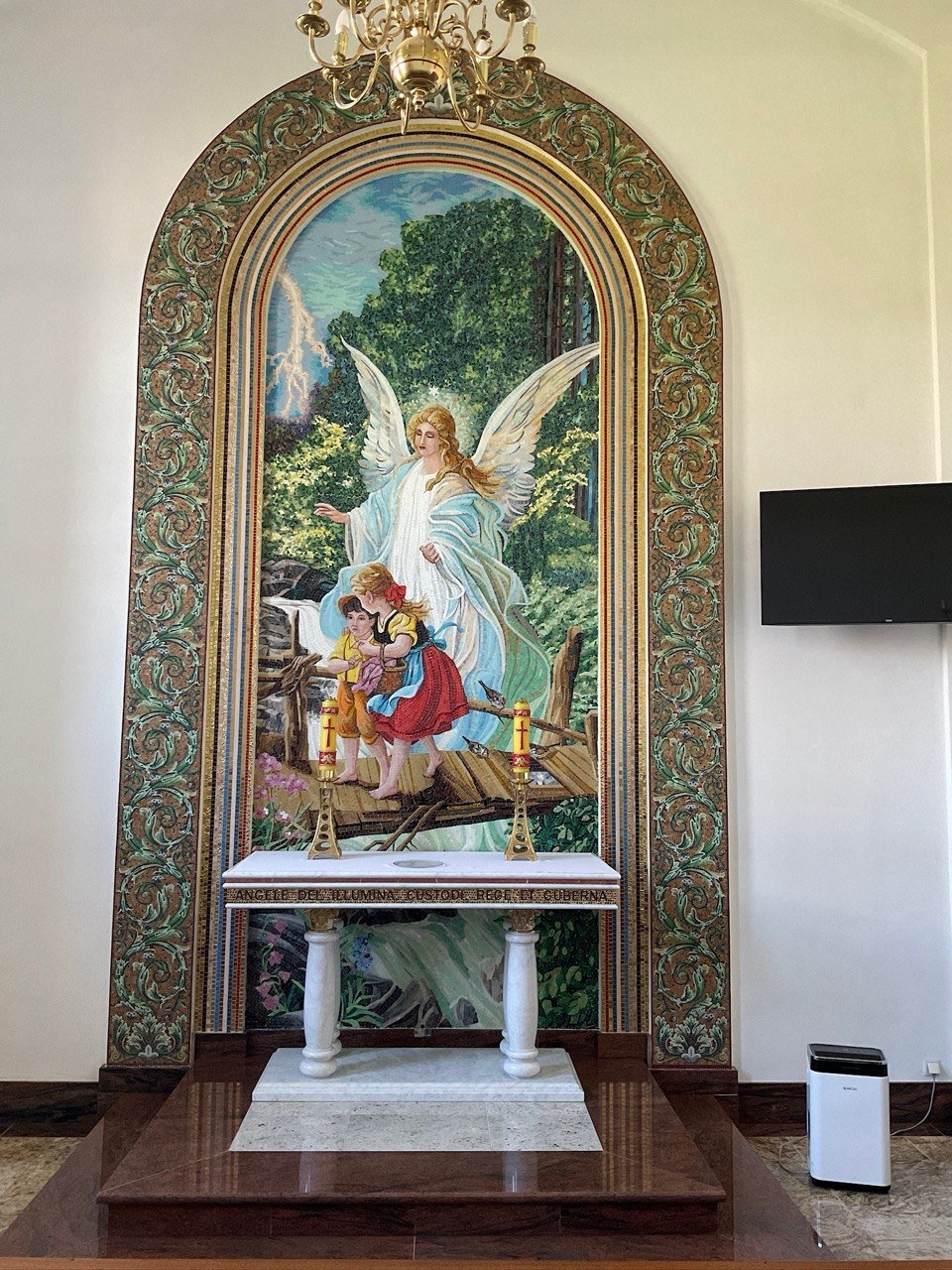 Mozaika sakralna – Anioł Stróż