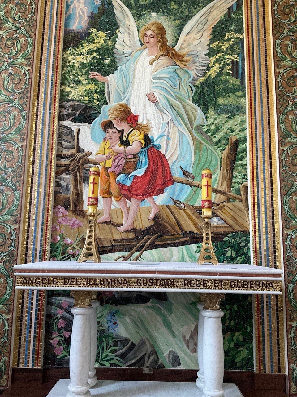 Mozaika sakralna – Anioł Stróż